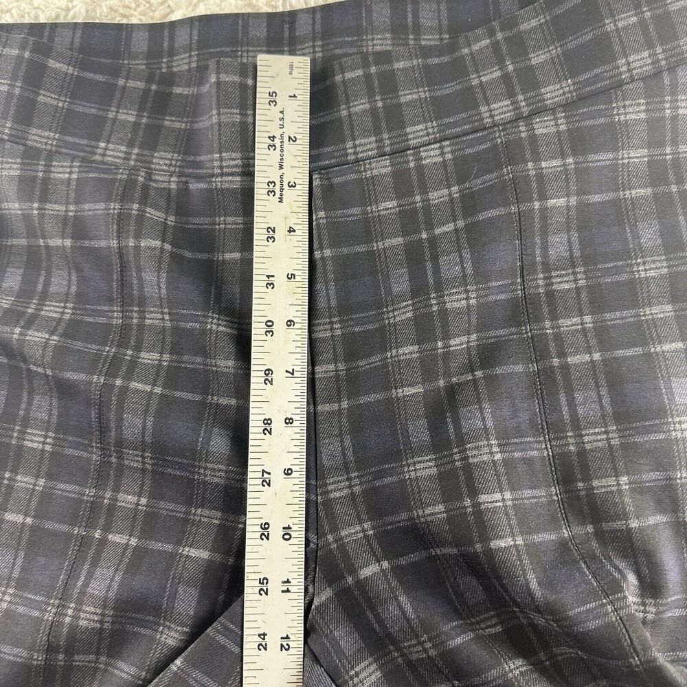 Christopher & Banks Dress Pants Mid Rise Plaid Shaped Fit Size XL Women Stretchy - Picture 6 of 16